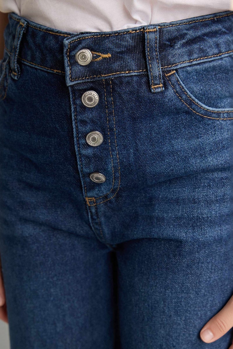 ديفاكتو بنطلون جينز بناتي برجل واسع - Image 4